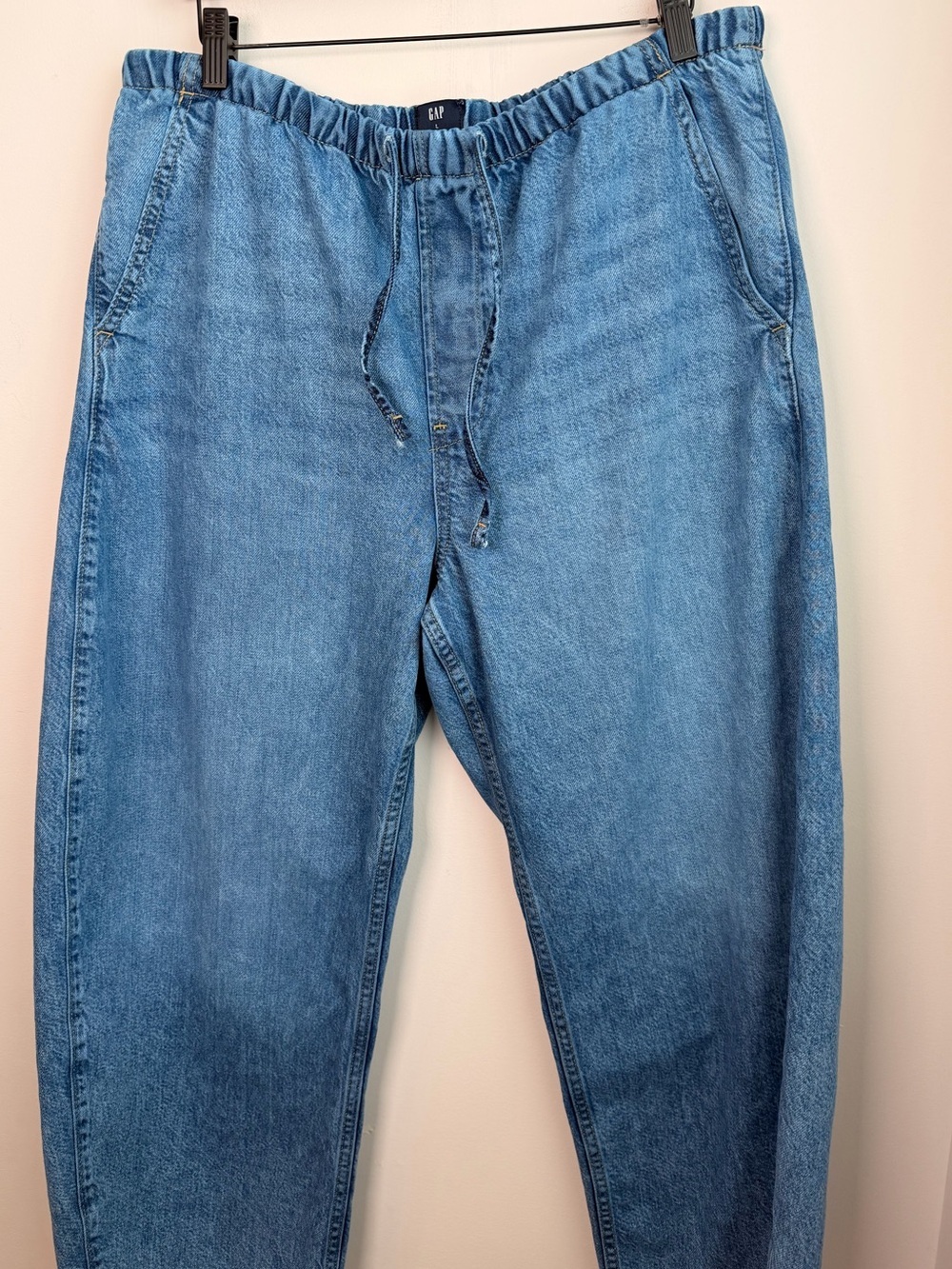 GAP UltraSoft Easy Barrel Jeans, High Rise - Picture 7 of 14